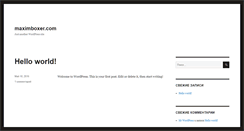 Desktop Screenshot of maximboxer.com